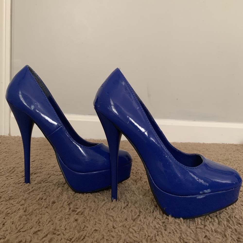 Blue heels